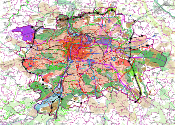 Ilustrační mapa Prahy