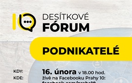 Podnikatelé se podělí o zkušenosti z koronakrize, Desítka startuje diskuzní fóra