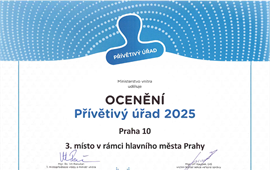 Praha 10 má bronz v soutěži Přívětivý úřad