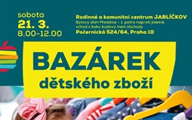 Jarní bazárek v Rodinném centru Jablíčkov v Malešicích